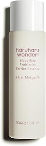 haruharu Wonder Black Rice Probiotics Barrier Essence 1 fl. oz, Travel Size, Skin Flooding