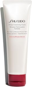 Shiseido Deep Cleansing Foam - 125 mL - Deeply Cleanses & Removes Impurities for a Fresh, Smooth Finish - For Oily to Bl