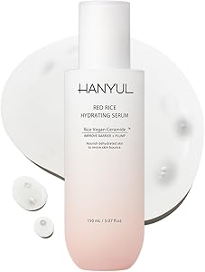 HANYUL Red Rice Hydrating Serum with Vegan Ceramide & Squalane | Korean Face Serum for