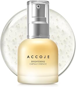 ACCOJE Brightening Capsule Essence Facial Serum with Niacinamide, Hydrating Glow Essence f