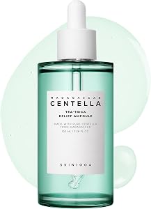 SKIN1004 Tea-Trica Relief Ampoule, 3.38 fl.oz,100ml, Korean Face Serum with Cica & Tea