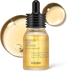 COSRX Propolis Ampoule, Glow Boosting Serum for Face with 73.5% Propolis Extract, 1.01fl.o